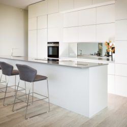 Kitchen,interior,with,solid,surface,island