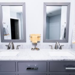 A,sleek,modern,bathroom,vanity,with,a,double,sink,,marble